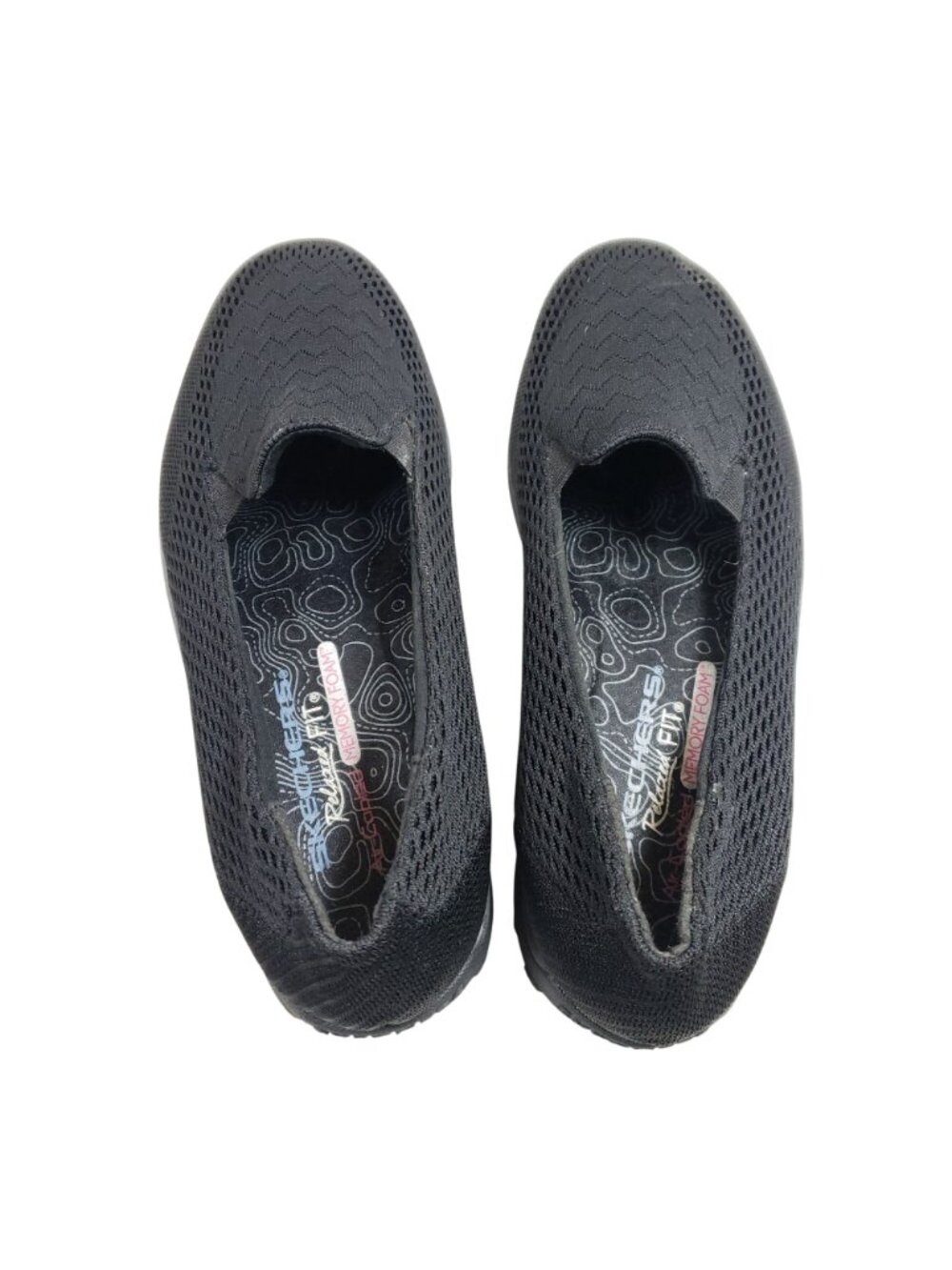 Skechers Womens Black Mesh Slip-On Comfort Shoes Size 8.5 US Memory Foam Lightwe - Picture 7 of 9